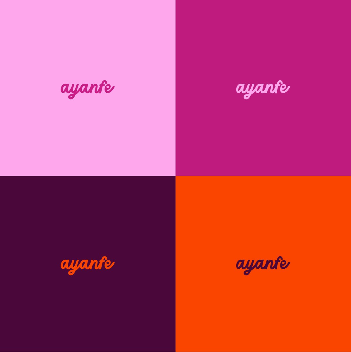 Ayanfe Haven logo on brand color palette
