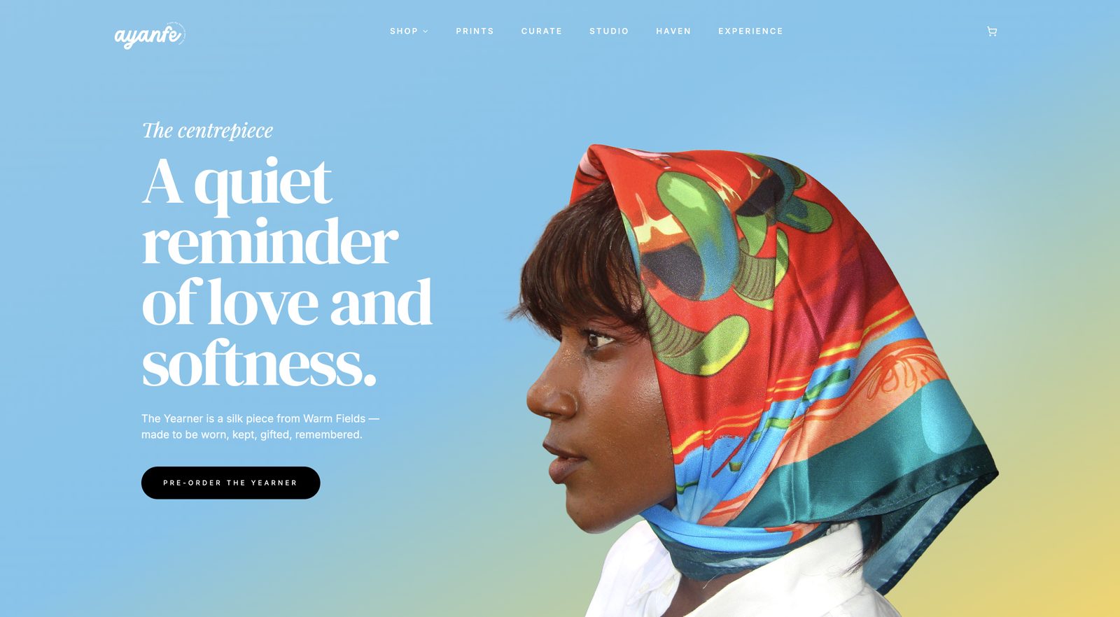 Ayanfe Haven — Warm Fields product page